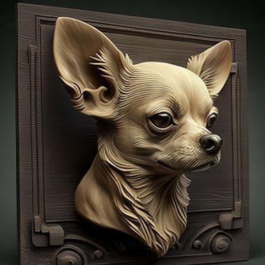 3D model Chihuahua dog (STL)